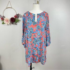 Jantzen Women Printed Tunic Coverup Dress S-M